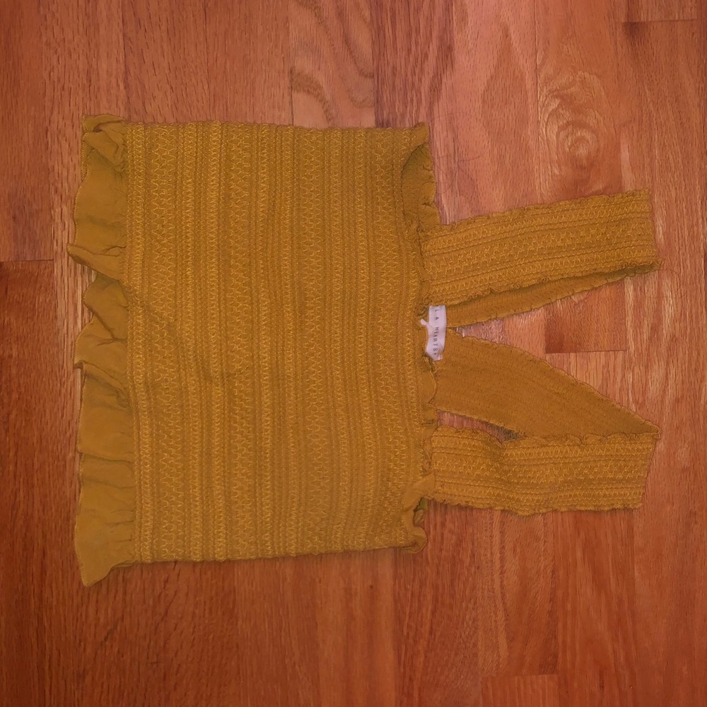 Yellow pacsun crop top
